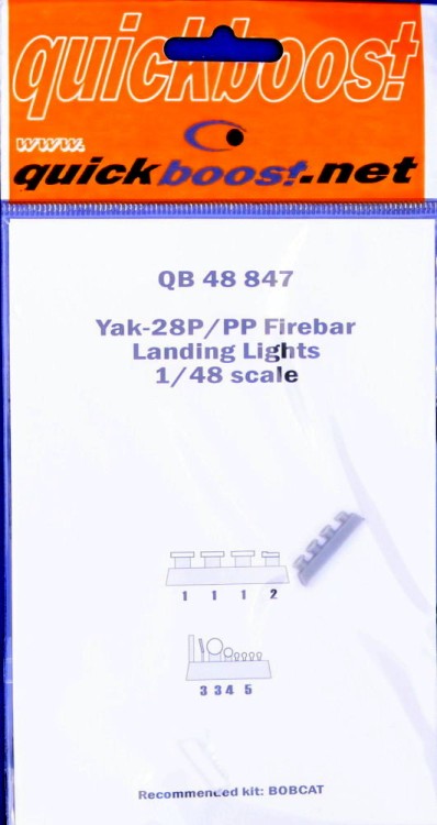 Quickboost QB48847 Yak-28P/PP Firebar landing lights (BOBCAT) 1/48