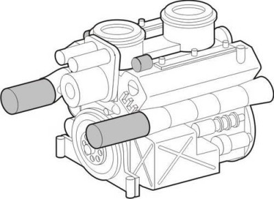 CMK B72011 Ger. Engine Maybach for Tiger I for REV 1/72
