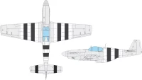 Eduard EX1119 Mask P-51B/C D-day stripes (EDU) 1/48