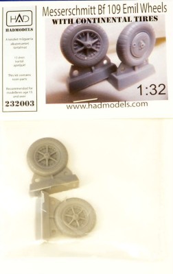 HAD R32003 Messerschmitt Bf 109 Emil wheels Continental 1/32