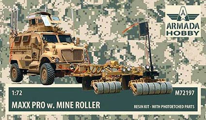 Armada Hobby M72197 MAXX PRO w/ Mine Roller (resin kit&PE) 1/72