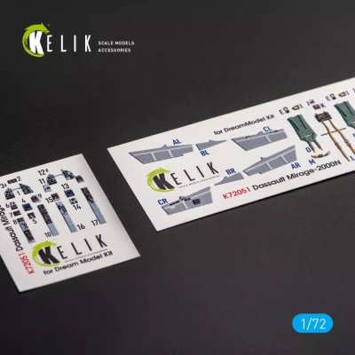Reskit K72051 Mirage 2000N - interior 3D decals (DREAM M.) 1/72