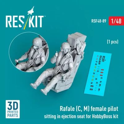 Reskit F48089 Rafale (C, M) female pilot sitting (1 pc.) 1/48