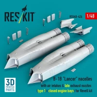 Reskit U48426 B-1B 'Lancer' nacelles late (closed eng.bay) 1/48