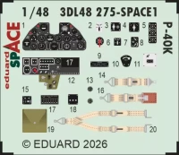 Eduard 3DL48275 P-40K SPACE (EDU) 1/48