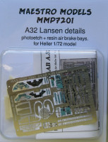 Maestro Models MMCP-7201 1/72 A32 Lansen details (PE set&resin parts)