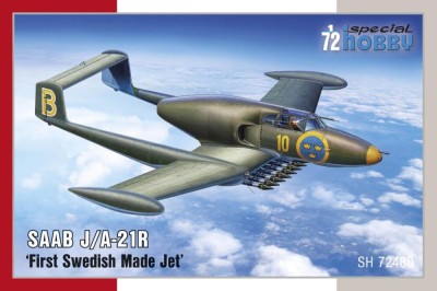 Special Hobby SH72480 SAAB J/A-21R 'First Swedish Made Jet' 1/72