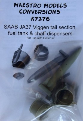 Maestro Models MMCK-7276 1/72 SAAB 37 Viggen tail sect.,fuel tank&amp;chaff d.