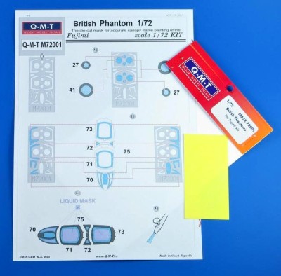 Q-M-T QMT-M72001 1/72 Mask for British Phantom (FUJI)
