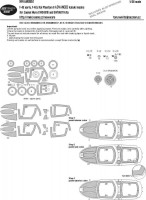 New Ware NWA-M0851 Маска F-4E early, F-4EJ Kai Phant. II ADVANCED 1/48