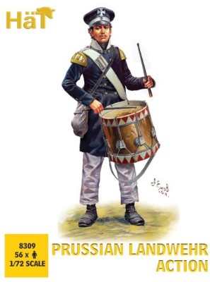 HAT 8310 Prussian Landwehr Action E28B Release (56 figures/box) 1/72
