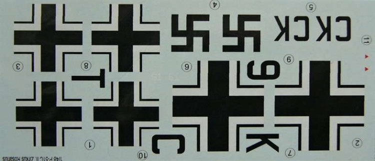 LF Model C4873 Decals N.A. P-51C Zirkus Rosarius (HAS) Pt.2 1/48