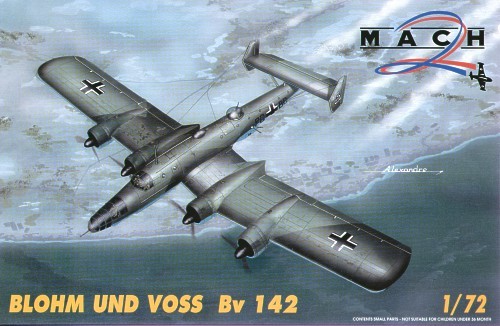 Mach 2 MACH7233 Blohm-und-Voss Bv-142 Long Range German Reconnaissance Airplane 1 version - 1 decoration 1/72