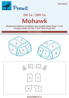 Peewit M144042 Canopy mask OV-1a/JOV-1a Mohawk (CL.PROP) 1/144