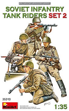 Miniart 35310 1/35 Soviet Tank Riders set No.2 (4 fig.)