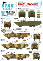 Star Decals 35-C1155 DUKW on Iwo Jima. USMC and U.S. Army DUKWs 1/35