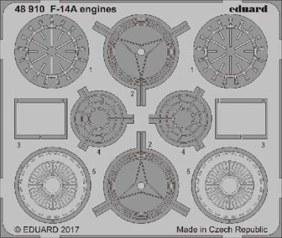 Eduard 48910 F-14A engines 1/48 TAMIYA
