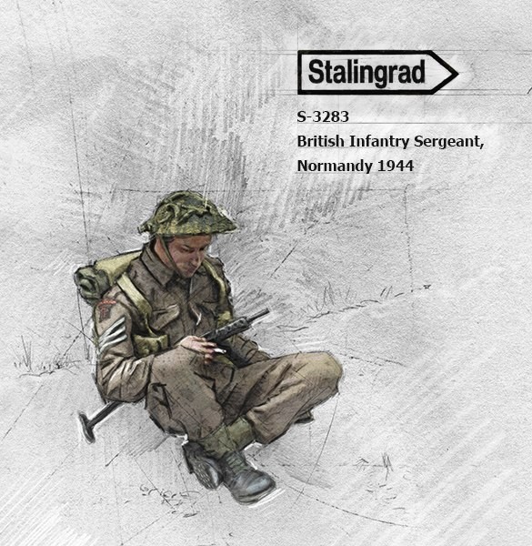 Stalingrad 3283 British Infantry Sergeant 1/35