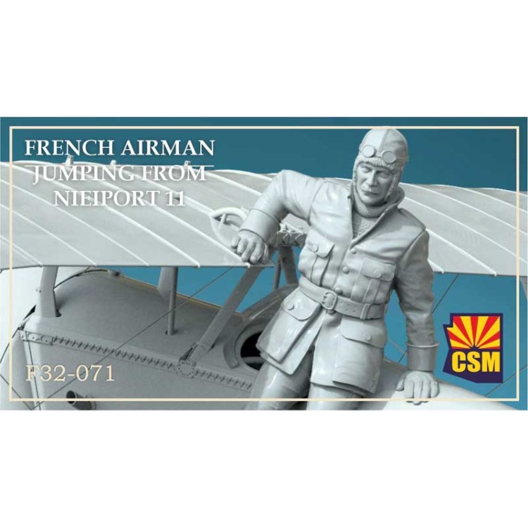 Copper State Models F32-071 Французский летчик выпрыгивает из своего "Nieuport" 1/32