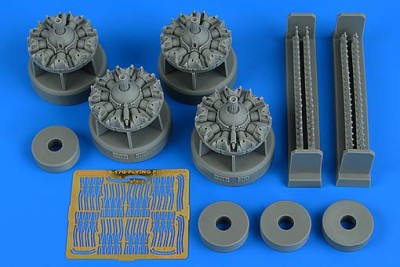 Aires 4805 B-17G flying fortress engine set (HK MOD.) 1/48