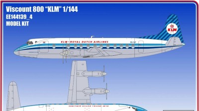 Восточный Экспресс 144139-4 Viscount 800 KLM ( Limited Edition ) 1/144