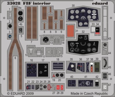 Eduard 33028 F8F interior S.A. 1/32 TRU