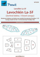 Peewit M72230 1/72 Canopy mask Lavochkin La-5F closed can. (KP)