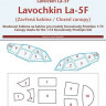 Peewit M72230 1/72 Canopy mask Lavochkin La-5F closed can. (KP)