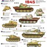 Star Decals STAR35913 German tanks in Hungary 1945. Panther Ausf.G , Tiger 2, Marder 2. Hungary and Balaton in 1945. Panther Ausf.G Tiger 2, Tiger 2 (Porsche turret) Munitionsschlepper Wespe, Marder 2 1/35