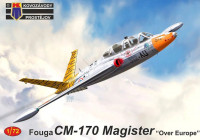 Kovozavody Prostejov 72242 Fouga CM-170 Magister 'Over Europe' (3x camo) 1/72