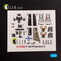 Reskit K72188 F-4N Phantom - interior 3D (FINEM) 1/72