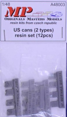 Mp Originals Masters Models MP-A48003 1/48 US cans - 2 types (12 pcs.)