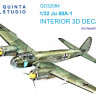 Quinta studio QD32084 Ju 88A-1 (Revell) 3D Декаль интерьера кабины 1/32