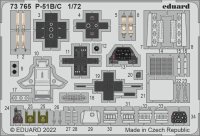 Eduard 73765 SET P-51B/C (ARMA H.) 1/72
