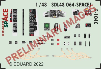 Eduard 3DL48064 F-104C SPACE (KIN) 1/48