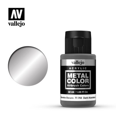 Valejio VAL-77703 Металлическая краска на водной основе темный алюминий 32 мл.