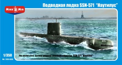 MikroMir 350-009 Первый подводный атомоход США &quot;Наутилус&quot; 1/350