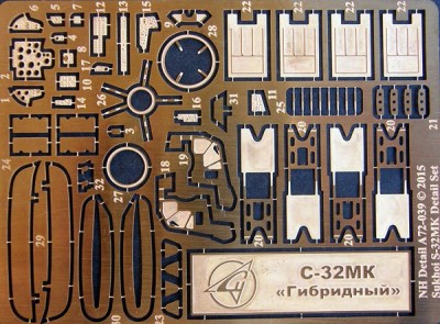 NH Detail NHA72-039 Sukhoi S-32MK HYBRID Detail Set 1/72