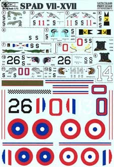 Print Scale 72-046 Spad VII-XVII 1/72