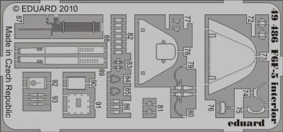 Eduard 49486 F6F-5 interior S.A. Hobby Boss