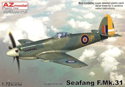 Az Model 78020 Supermarine Seafang F.Mk.31 (3x camo) 1/72