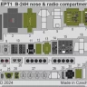 Eduard 73830 SET B-24H nose & radio compartment (AIRF) SET 1/72