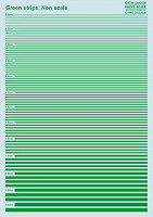 Print Scale 038-camo Green strips - 13 types (wet decals)