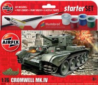 Airfix 55109A Cromwell Cruiser tank Starter Set includes Acrylic paints, brushes and poly cement 1/76