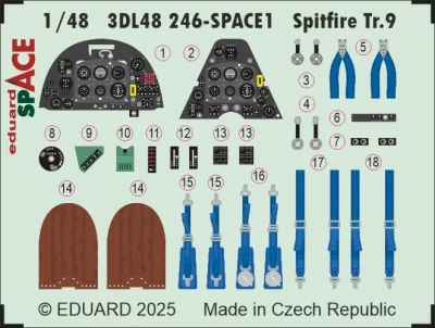 Eduard 3DL48246 Spitfire Tr.9 SPACE (AIRF) 1/48