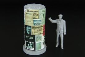 Hauler HLF48003 Posters column w/civilien 1/48