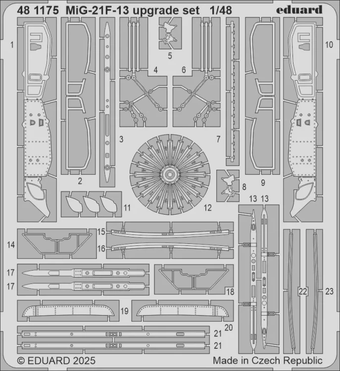 Eduard 481175 SET MiG-21F-13 upgrade set (EDU) 1/48