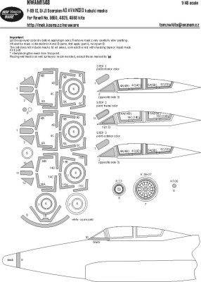 New Ware NWA-M1148 Mask F-89(C, D/J) Scorpion Advanced (REV) 1/48