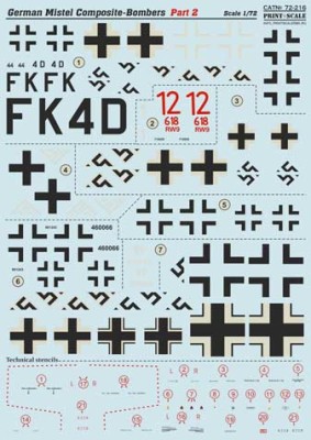Print Scale 72-216 German Mistel Composites, Part 2 1/72