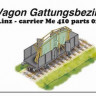 Planet Models MV7274 1/72 Wagon Linz carrier Me 410 parts 02